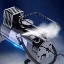 Compressor Veicular De Ar Portátil 12V Com Manômetro Encher Pneu Bike Carro Onibus 3 Bicos P Inflar