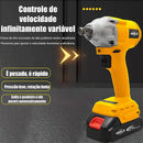 Chave De Impacto Sem Fio Elétrica Com 2 Baterias