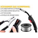 Inversora De Solda 220v Mig Tig E Eletrodo Multi Gas Sem + Arame